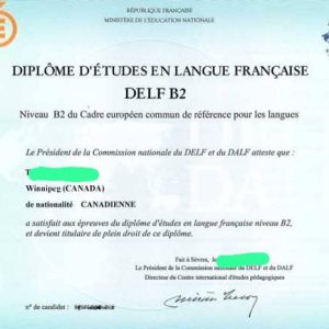 Buy DELF certificate online without exams